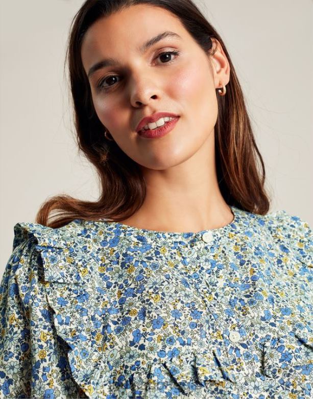 blusa clarabelle com botão mulheres cantiga Joules vestuário 2X26V99