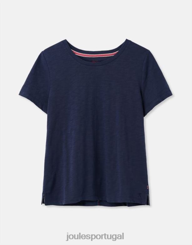 camiseta carley sólida clássica mulheres marinha francesa Joules vestuário 2X26V76