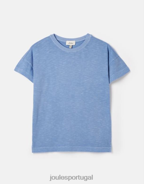 camiseta macey manga curta mulheres azul Joules vestuário 2X26V81