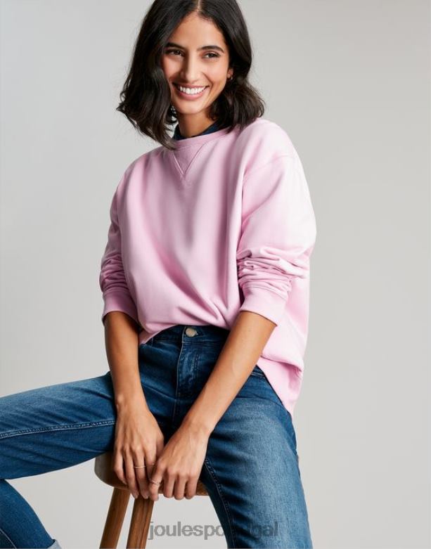 Monique Monique Moletom Gola Redonda mulheres amanhecer rosa Joules vestuário 2X26V65