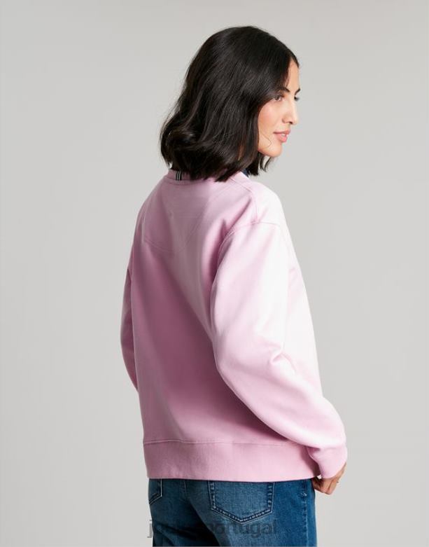 Monique Monique Moletom Gola Redonda mulheres amanhecer rosa Joules vestuário 2X26V65