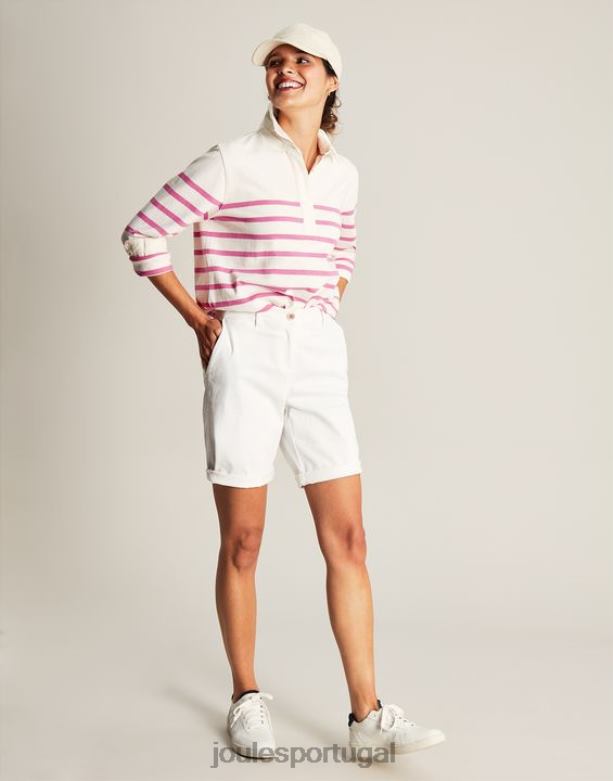 camisa ottilie deck mulheres faixa rosa Joules vestuário 2X26V31