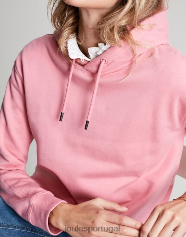 moletom com capuz relaxado katie mulheres rosa Joules vestuário 2X26V67