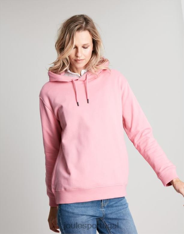 moletom com capuz relaxado katie mulheres rosa Joules vestuário 2X26V67