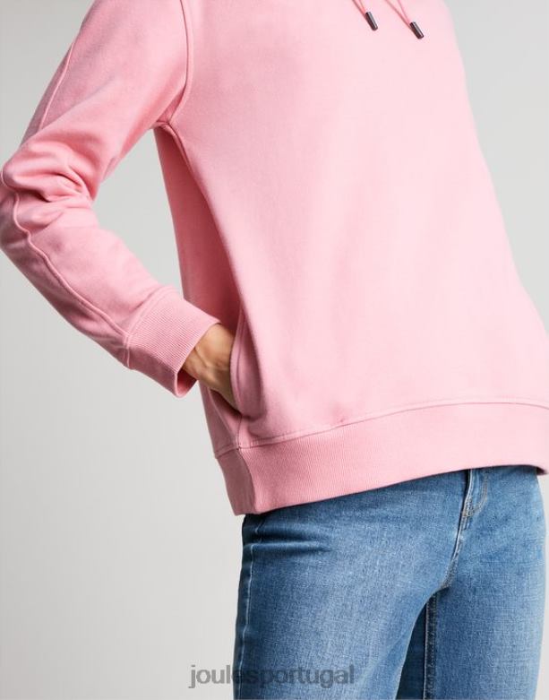 moletom com capuz relaxado katie mulheres rosa Joules vestuário 2X26V67