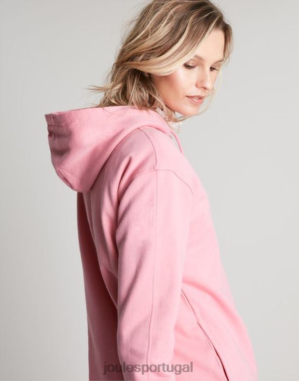 moletom com capuz relaxado katie mulheres rosa Joules vestuário 2X26V67