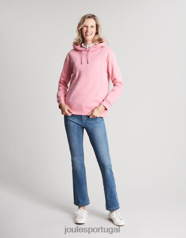 moletom com capuz relaxado katie mulheres rosa Joules vestuário 2X26V67