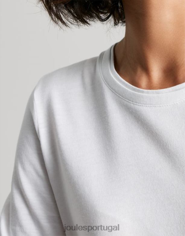 blusa manga longa holly mulheres branco Joules vestuário 2X26V62