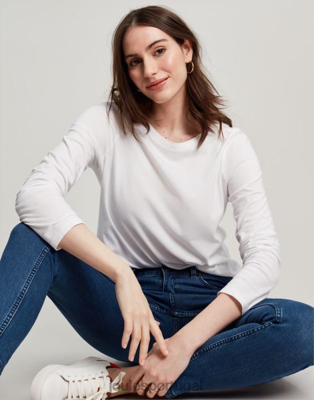 blusa manga longa holly mulheres creme Joules vestuário 2X26V5