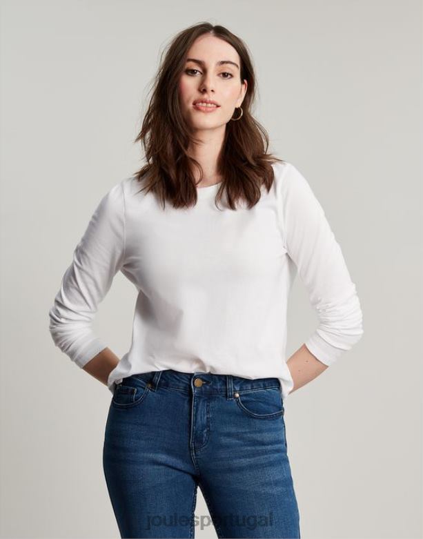 blusa manga longa holly mulheres creme Joules vestuário 2X26V5