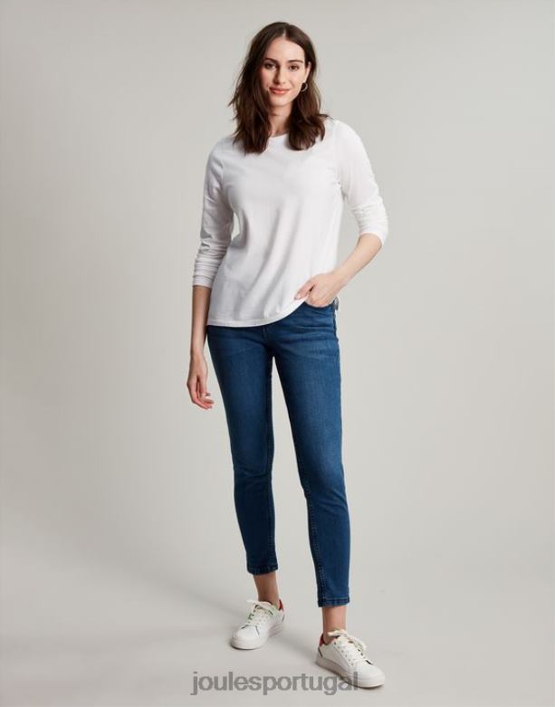 blusa manga longa holly mulheres creme Joules vestuário 2X26V5