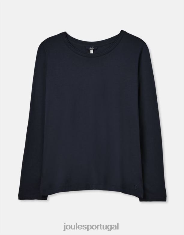 blusa manga longa holly mulheres marinha francesa Joules vestuário 2X26V36