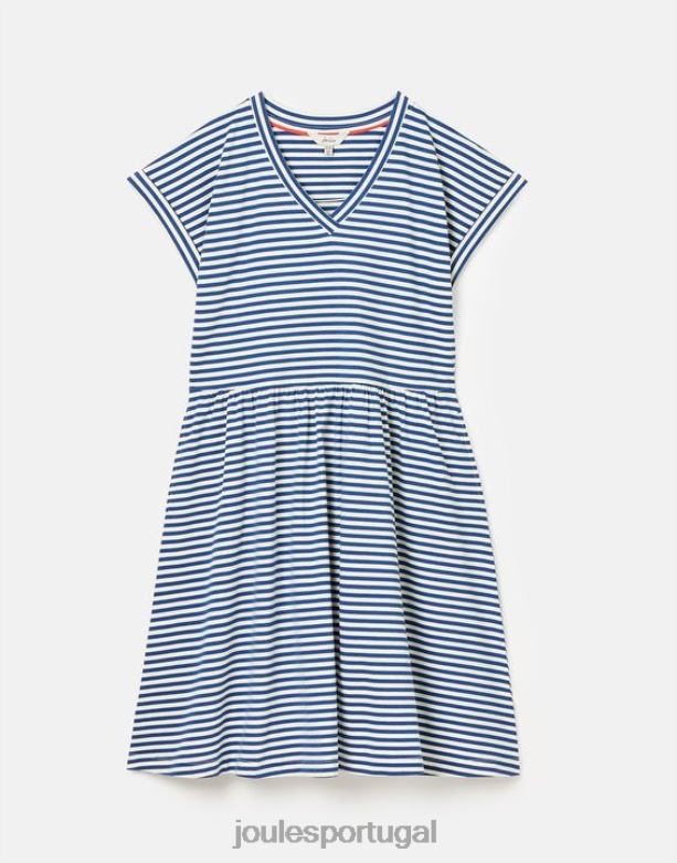 vestido curto piper mulheres faixa azul Joules vestuário 2X26V16