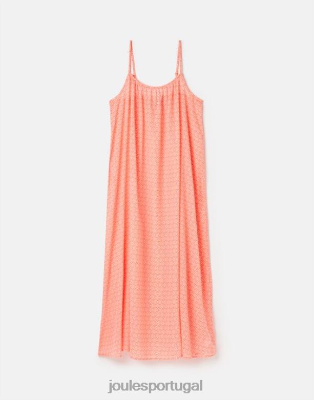 vestido de praia amanda mulheres cantiga laranja Joules vestuário 2X26V70