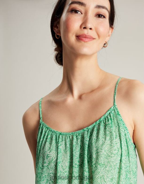vestido de praia amanda mulheres floral verde Joules vestuário 2X26V93