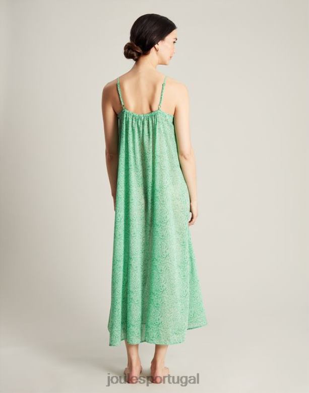 vestido de praia amanda mulheres floral verde Joules vestuário 2X26V93