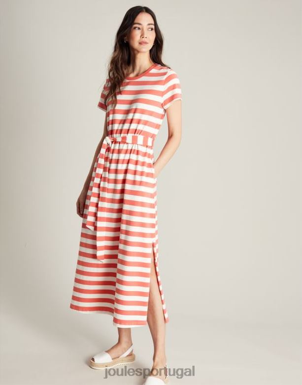 vestido longo paloma mulheres faixa rosa Joules vestuário 2X26V55