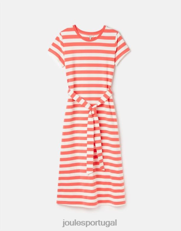 vestido longo paloma mulheres faixa rosa Joules vestuário 2X26V55