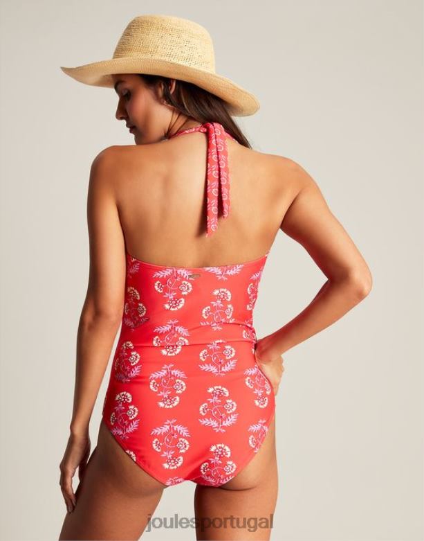 maiô jasmim mulheres rosa floral Joules vestuário 2X26V37