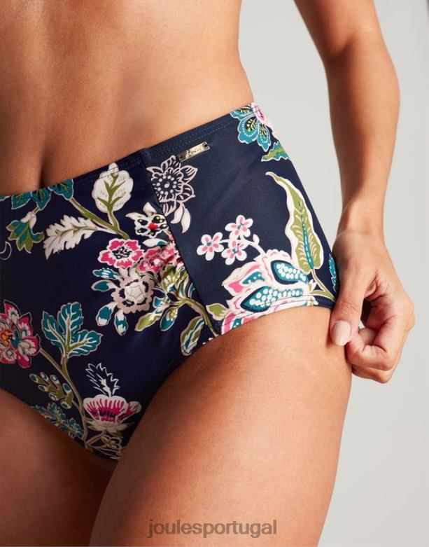 parte de baixo do biquíni jasmim mulheres floral marinho Joules vestuário 2X26V137