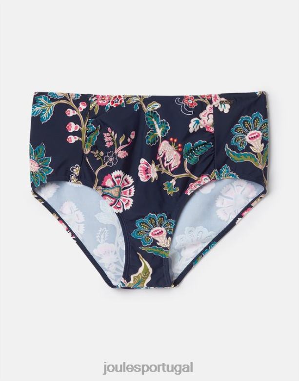 parte de baixo do biquíni jasmim mulheres floral marinho Joules vestuário 2X26V137