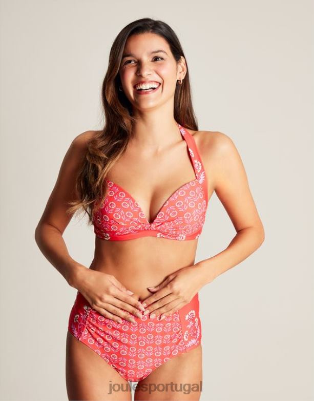 top de biquíni jasmim mulheres cantiga rosa Joules vestuário 2X26V108