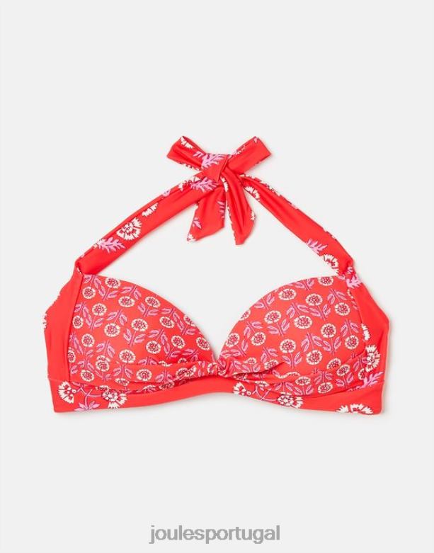 top de biquíni jasmim mulheres cantiga rosa Joules vestuário 2X26V108