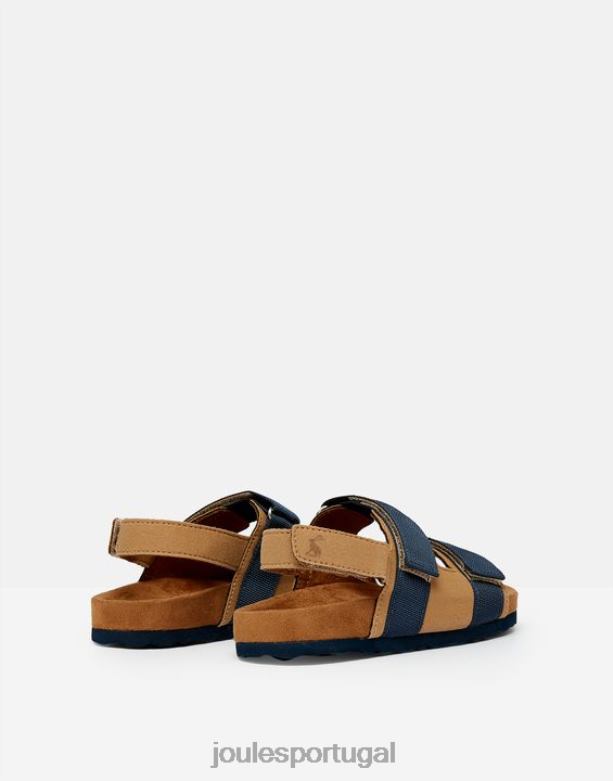 sandália toby com tira de velcro Rapazes marinho bronzeado Joules calçados 2X26V389