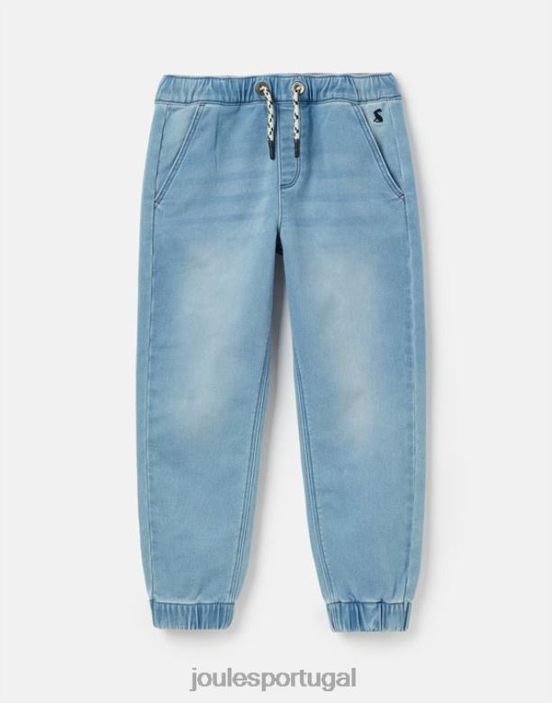 calça jeans logan jersey 2 a 12 anos Rapazes lavagem leve Joules vestuário 2X26V339