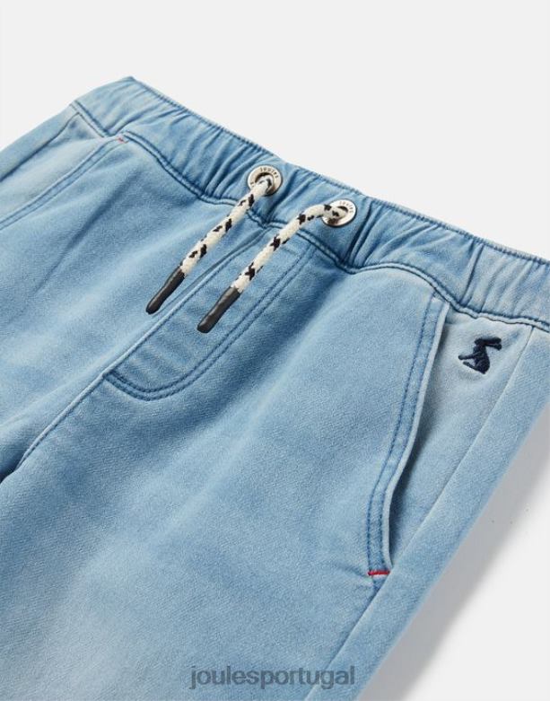 calça jeans logan jersey 2 a 12 anos Rapazes lavagem leve Joules vestuário 2X26V339