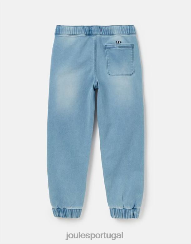 calça jeans logan jersey 2 a 12 anos Rapazes lavagem leve Joules vestuário 2X26V339
