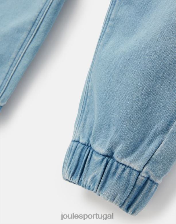 calça jeans logan jersey 2 a 12 anos Rapazes lavagem leve Joules vestuário 2X26V339