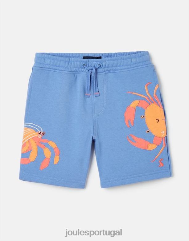 shorts de moletom novidade hamden 2-8 anos Rapazes caranguejos azuis claros Joules vestuário 2X26V352