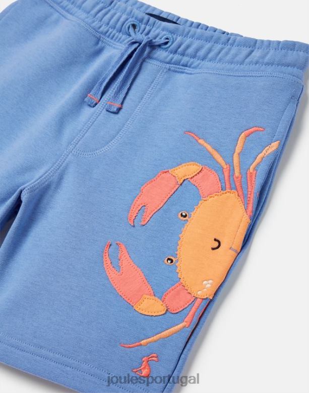 shorts de moletom novidade hamden 2-8 anos Rapazes caranguejos azuis claros Joules vestuário 2X26V352