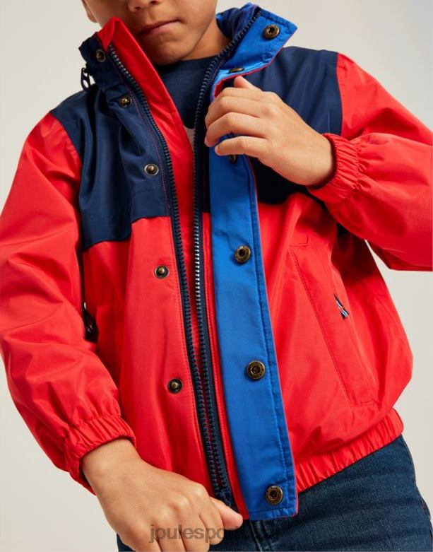 jaqueta impermeável Sailaway 2-12 anos Rapazes vermelho marinho Joules vestuário 2X26V346