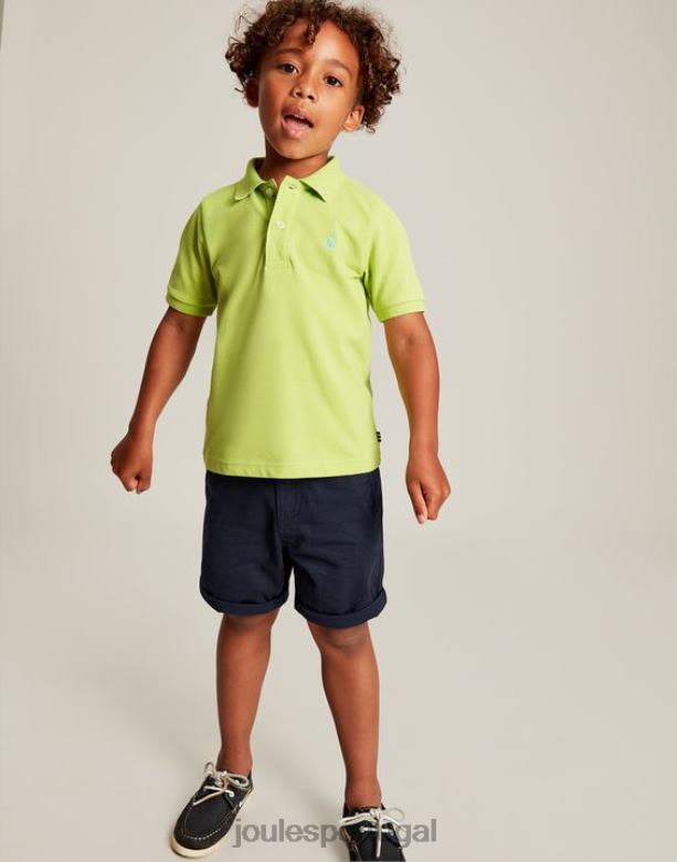 camisa pólo amadeirada 2-12 anos Rapazes granita de limão Joules vestuário 2X26V375