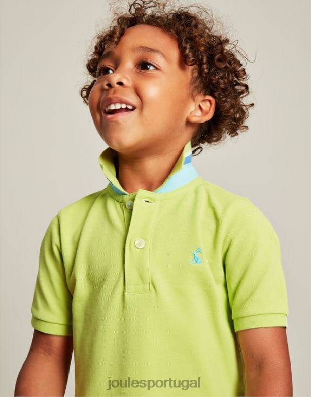 camisa pólo amadeirada 2-12 anos Rapazes granita de limão Joules vestuário 2X26V375