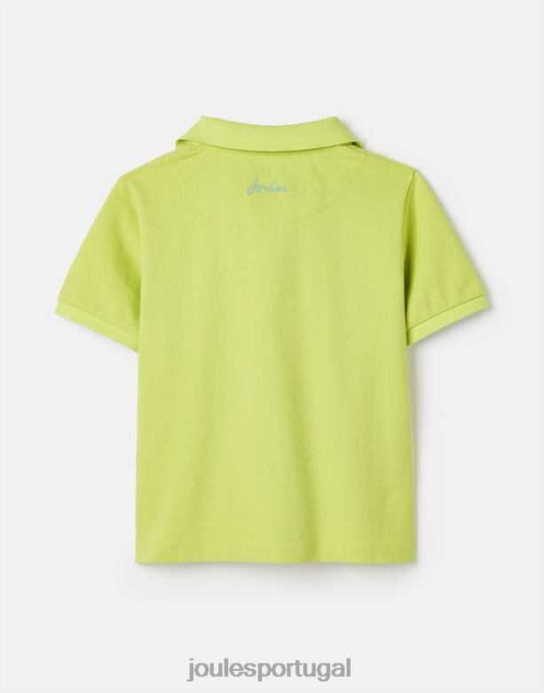 camisa pólo amadeirada 2-12 anos Rapazes granita de limão Joules vestuário 2X26V375
