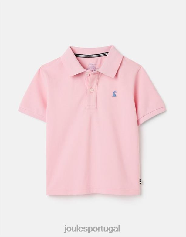 camisa pólo amadeirada 2-12 anos Rapazes luz rosa Joules vestuário 2X26V378