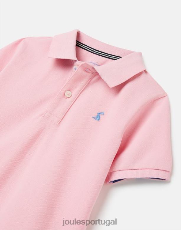 camisa pólo amadeirada 2-12 anos Rapazes luz rosa Joules vestuário 2X26V378