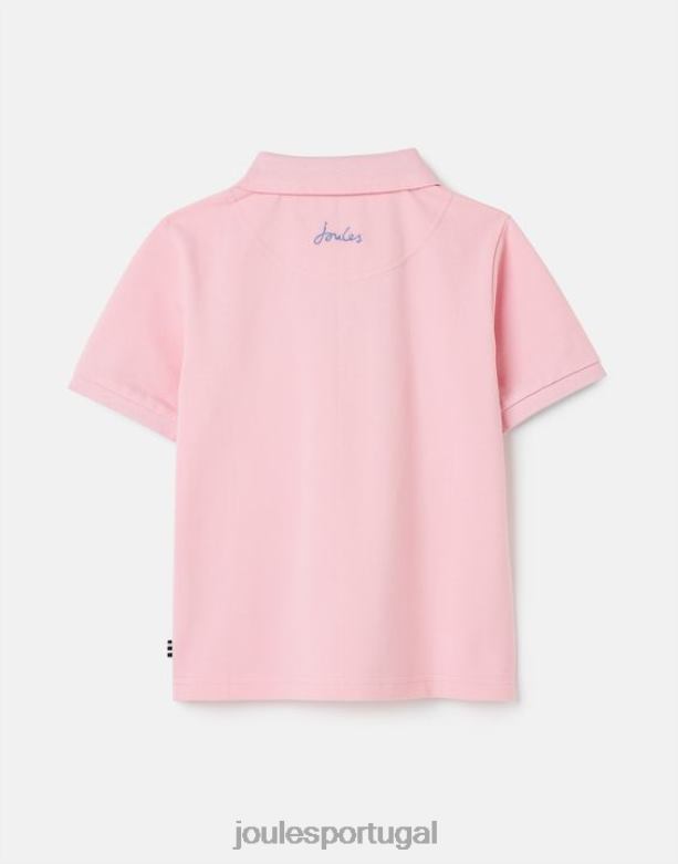 camisa pólo amadeirada 2-12 anos Rapazes luz rosa Joules vestuário 2X26V378