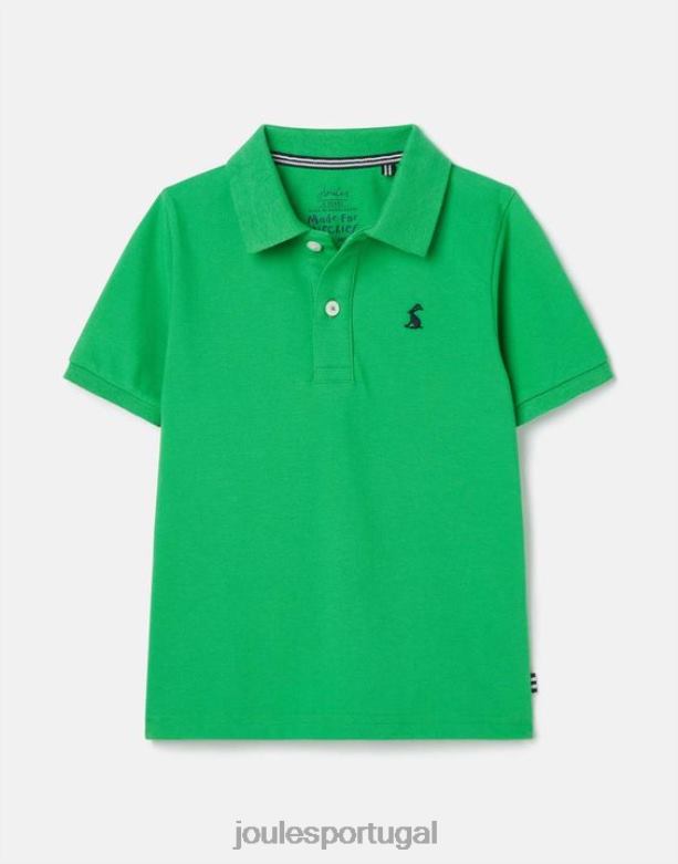camisa pólo amadeirada 2-12 anos Rapazes verde Joules vestuário 2X26V377