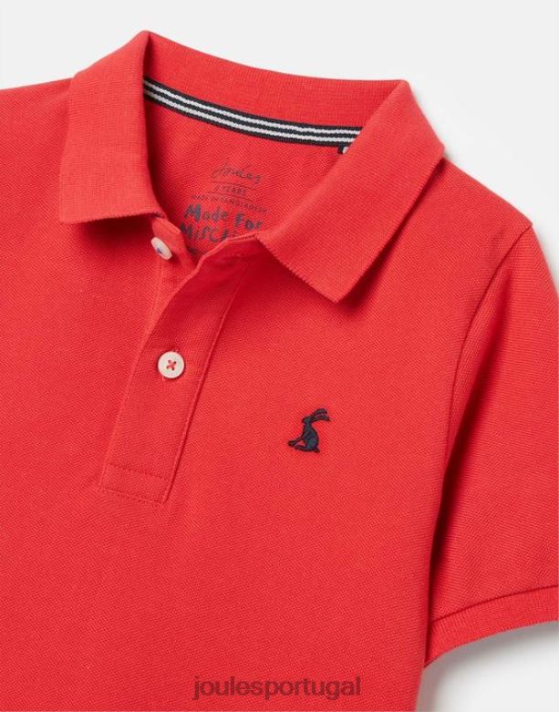 camisa pólo amadeirada 2-12 anos Rapazes vermelho Joules vestuário 2X26V380