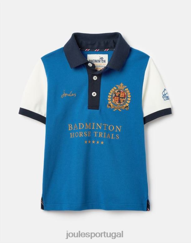 camisa polo infantil unissex de badminton de 2 a 12 anos Rapazes azul Joules vestuário 2X26V345