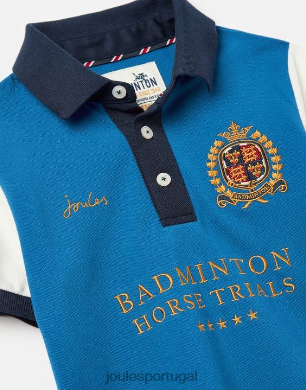 camisa polo infantil unissex de badminton de 2 a 12 anos Rapazes azul Joules vestuário 2X26V345