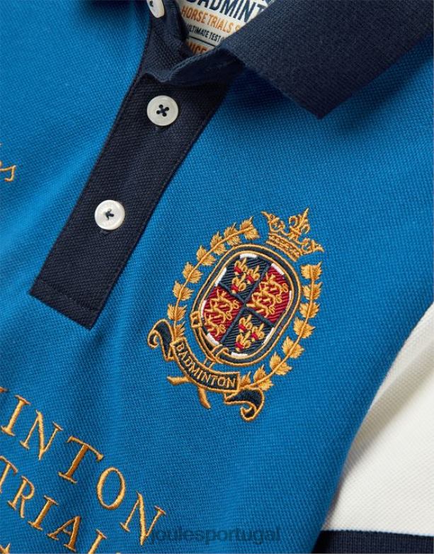 camisa polo infantil unissex de badminton de 2 a 12 anos Rapazes azul Joules vestuário 2X26V345