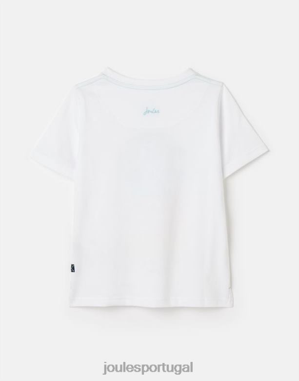camiseta ben manga curta 2-12 anos Rapazes pranchas de surf brancas Joules vestuário 2X26V362